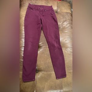 Maurice’s size xsmall, regular length, maroon jeans.